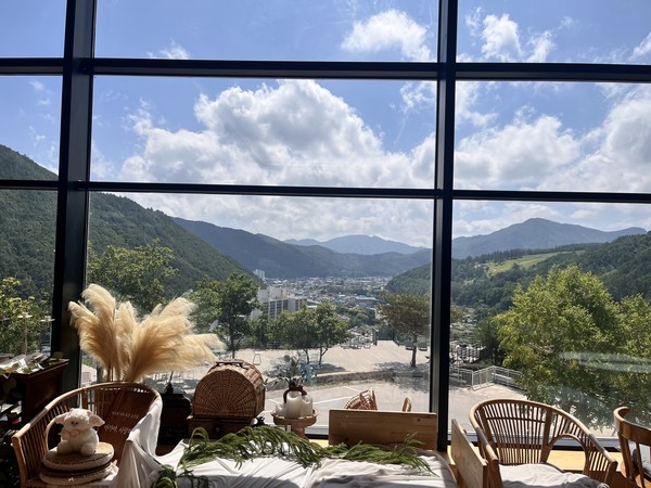  카페에서 내려다본 풍경